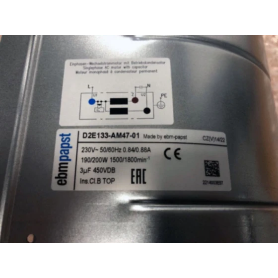 ebm-papst D2E133-AM47-01 fan