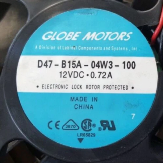 Globe motors D47-B15A-04W3-100 Fan