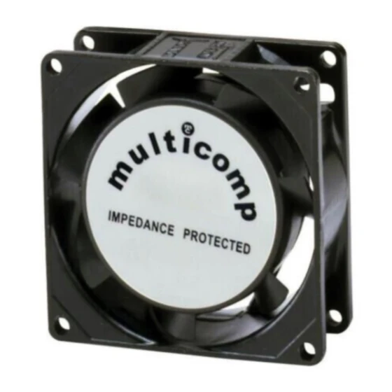MULTICOMP MC19672 Fan