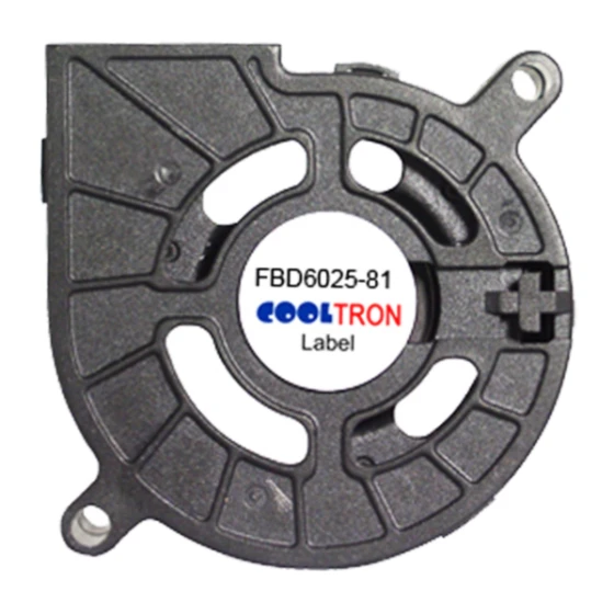 Cooltron Industrial Supply FBD6025B12W3-81-4JC1 fan