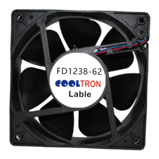 Cooltron Industrial Supply FD1238B12W3-62-2R fan