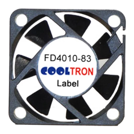 Cooltron Industrial Supply FD4010B12W5-83-2N4 fan