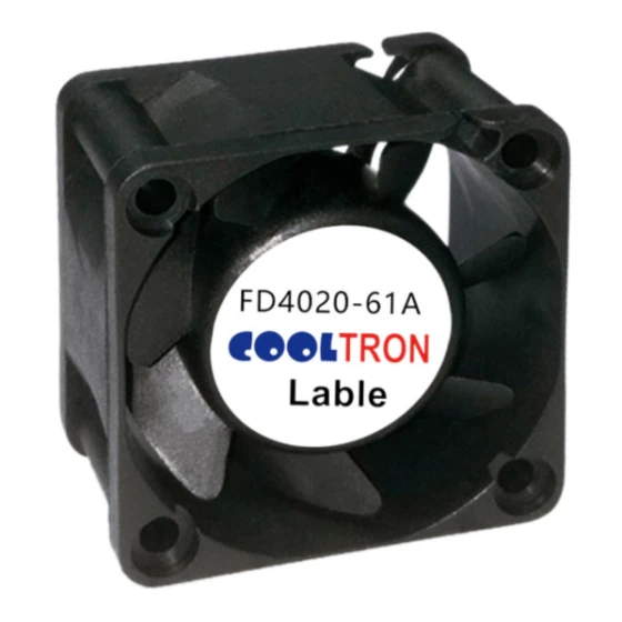 Cooltron Industrial Supply FD4020B12W9-61A-4JC2 fan