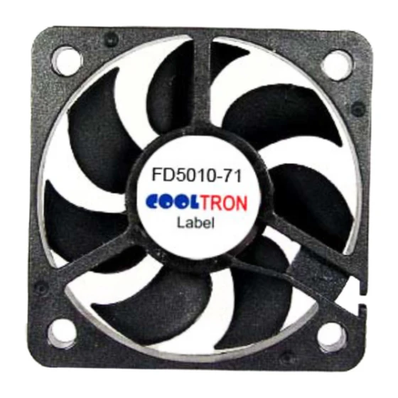 Cooltron Industrial Supply FD5010B12W7-71-2N fan