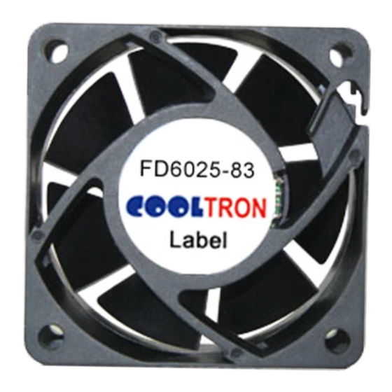 Cooltron Industrial Supply FD6025B12W7-83-2N fan