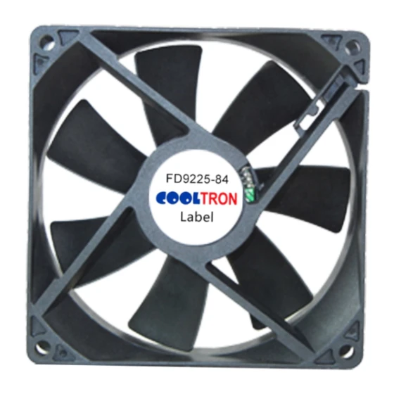 Cooltron Industrial Supply FD9225B12W7-84-4JC4 fan