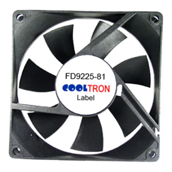 Cooltron Industrial Supply FD9225B24W7-81-2R fan